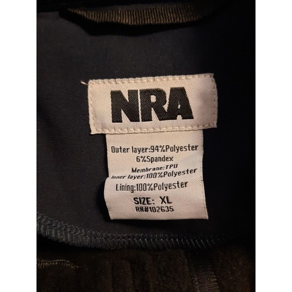 NRA Men’s Jacket Zip Down Dark Blue National Rifle Association XL Zip Pockets - Picture 4 of 10
